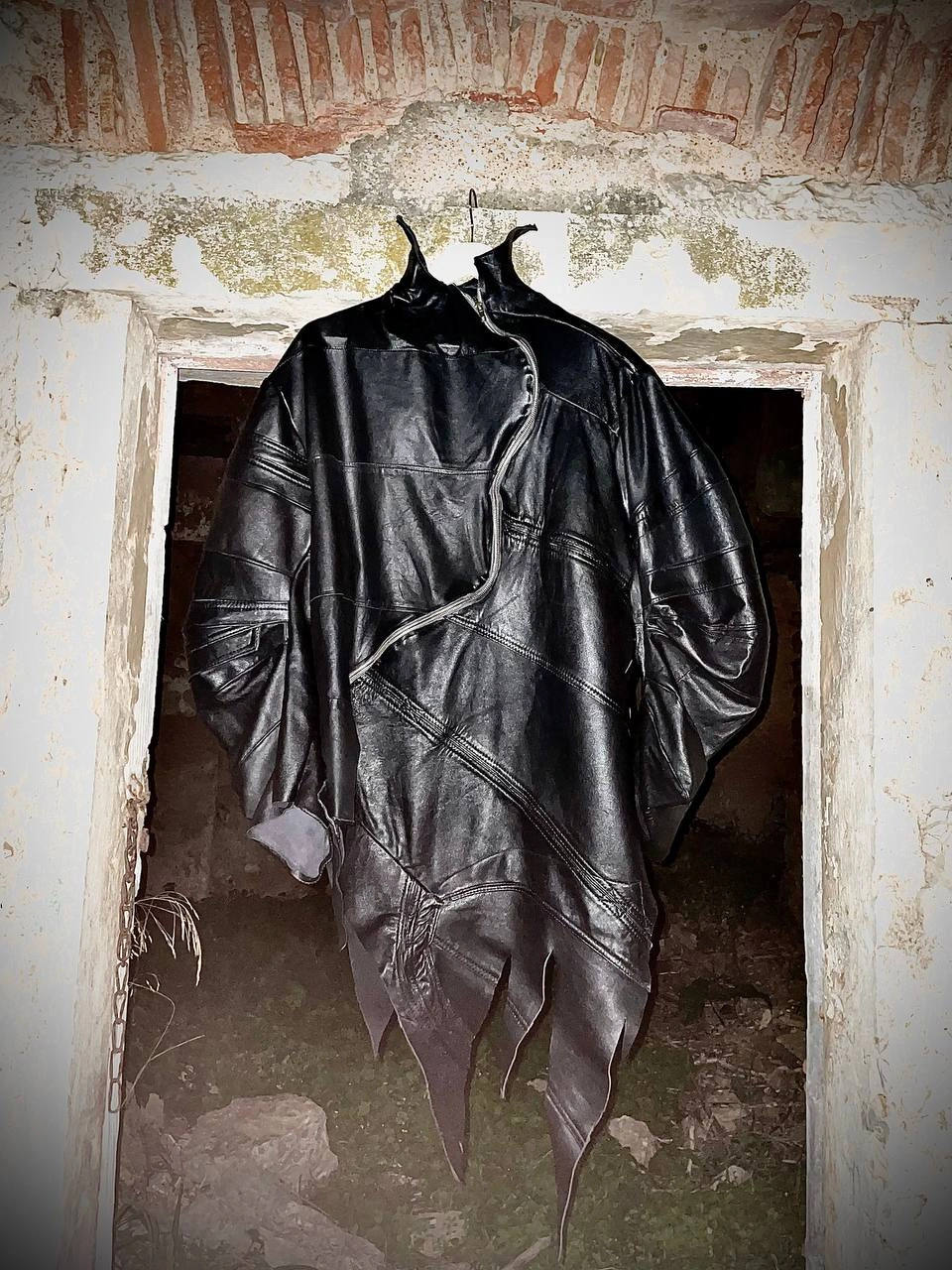 Leather jacket «angel cover»